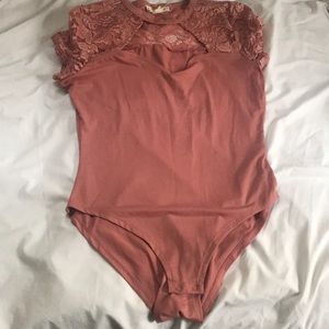 Blush Lace Detailed Bodysuit